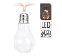 Edm 71323 guirnalda de 10 bombillas y 3 leds a pilas