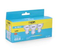 EDM Bombillas dicroicas LED 98209 – Kit de 3, luz fría