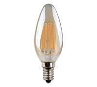 Edm 98621 Bombilla Vela Filamento Led Cristal Vintage, Luz Calida