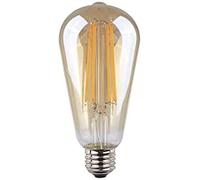Edm 98624 bombilla ovoide filamento led cristal vintage, luz calida
