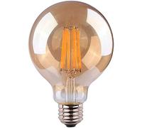 Edm 98628 bombilla globo filamento led cristal vintage, luz calida