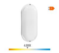 Edm aplique de pared 32448 blanco plástico f 18 w 120 w 1820 lm senso