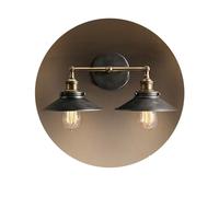 EDM Aplique de pared doble vintage metálico E27 60W 63x29 cm