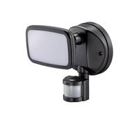 EDM Aplique foco LED con sensor crepuscular y de movimiento 10W 750lm 4000K luz día IP65 Negro