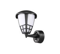 EDM Aplique LED con sensor crepuscular y movimiento 15 W 1200 lm 4000 K IP65 negro