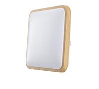 EDM Aplique Superficie Cuadrado led 18w 1820lm 4000k 33x33x7cm Efecto Madera