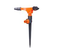 Edm Aspersor rotativo de tres brazos con estaca Tres salidas + estaca ø20 x 26 cm