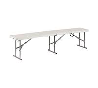 Edm Banco plegable blanco 183 x 28 x 43 cm