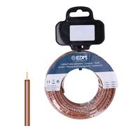 Edm Carrete de cablecillo H07Z1-K 4,00 mm² Marrón 50 m