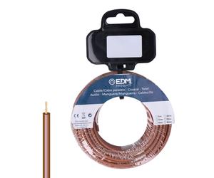 Edm Carrete de cablecillo H07Z1-K 4,00 mm² Marrón 50 m