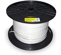 Edm Carrete Manguera Plana Blanca 400mts Bobina Grande ø400x200mm 2x1,5mm Audio