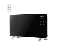 Edm 07182 convector placa cristal, 1500w, multicolor