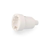 EDM Base aérea PVC E42101 – 10/16 A 250 V IP44 4,8 mm T/Tl – Envasada Blanco