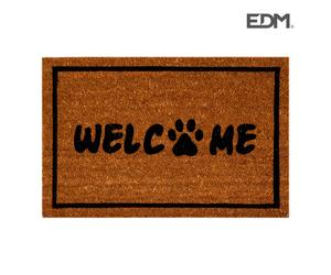 Edm felpudo 60x40cm modelo welcome huella - neoferr..