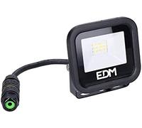 Edm foco proyector led 10w 800lm 6400k luz fria black series 9,2x8,1x2