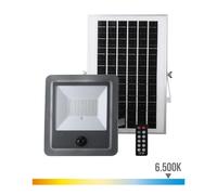 Edm Foco proyector solar con sensor 300 W 3500 lm 6500 K luz fría