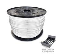 Edm - Manguera Acrílica Blanca de Alta Resistencia 200mts en Bobina Grande ø400x200mm