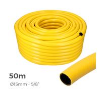 EDM Manguera agrícola amarilla Ø interior 15 mm Ø exterior 20 mm (5/8") Rollo 50 m
