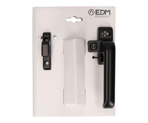 Edm manivela 6801 cierre a presión negro aluminio derecha