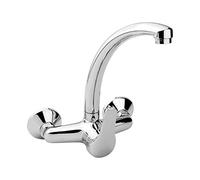 EDM Monomando fregadera Serie H2O caño tubo pared