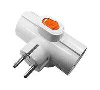 EDM Clavija triple R40067 – 3 tomas con interruptor T/Tl 16A 250V, multicolor