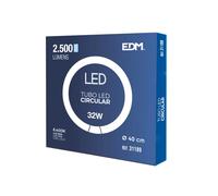 EDM TUBO CIRCULAR LED G10Q 32 W 3400 LM 6400 K LUZ FRIA (EQ. 40W) Ø40 CM