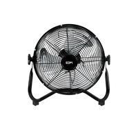EDM Ventilador Industrial de Suelo 40W Negro, Caudal Aire 1860m³/h, 57.7 dB, Ø30 x 41 cm, 3 Velocidades