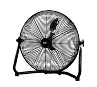 EDM Ventilador Industrial de Suelo Negro, 120W, Aspas Ø50x58 cm, Caudal 6660 m³/h, 3 Velocidades