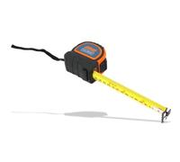 Edma, Cinta Métrica Magnética, Cinta con Revestimiento de Nylon, Doble Marcado, Precisión de Clase II, 5 m x 25 mm
