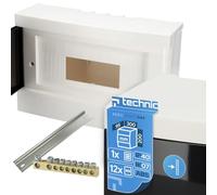 EDO Caja de Distribución de Superficie 1 Fila para 12 Módulos 20x 30x 9,5cm