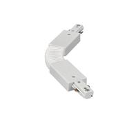 EDO Conector de Alimentación Flexible Sistema MEVA PRO Conector-A para Carril Monofásico 110-265 V AC 800W, 10A Sistema de Riel de un Carril Monophasé de Montaje Sistema de Iluminación Blanco