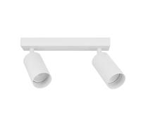 Foco orientable EDO MALGA Lámpara de techo blanca y negra Aplique de pared...
