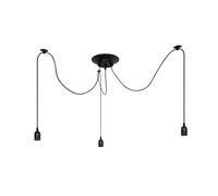 EDO lámpara colgante ARANEA 3, lámpara colgante retro araña de 3 puntos, lámpara LED de techo, lámpara LED de techo para salón, lámpara araña, lámpara LED con casquillo E27, EDO777187