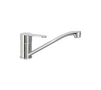 Edouard Rousseau Grifo mezclador para fregadero de cocina Cromado Born con cartucho cerámico de 40 mm y caño giratorio
