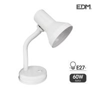 Edp 30251 flexo de sobremesa, modelo london, e27, 60w, blanco