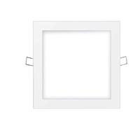 EDM Downlight LED Edp 31584 empotrable cuadrado 20W 1500 lm 4000K luz día marco blanco 22,5 cm