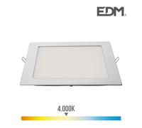 Edp 31585 downlight led cuadrado 20w 1500lm, marco cromo 4.000k, 22.5