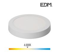 Edp 31590 downlight superficie redondo led, 20w 4.000k luz dia