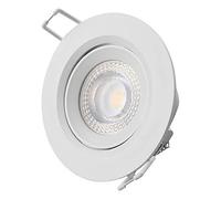 EDM Downlight LED empotrable EDP 31652 – redondo, marco blanco, 5W 3200K
