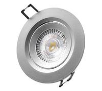 EDM Downlight LED empotrable EDP 31653 redondo marco cromo 5W 6400K luz fría Ø9 cm