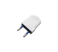 EDP 40101 Clavija Europea Blanca Bipolar 10A, Blanco, 4 mm