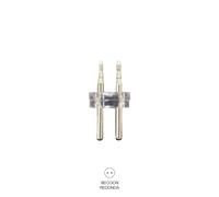 Edp 71427 conector tubo flexilux/flexiled 13 mm 2 vias recto-punta