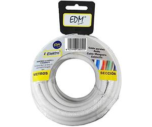 Edp - manguera plana (3 x 1,5 mm, 25 m), color blanco