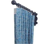 EDvkrgqx Barras de Cortina con Brazo oscilante Hierro for Cortinas Ojales
