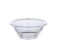 EDZARD Cristal de repuesto para cuenco de caviar (diámetro de 11 cm, altura de 5,5 cm), cristal transparente, forma cónica, para caviar, salsas y guarniciones - Bandeja de cristal de repuesto para