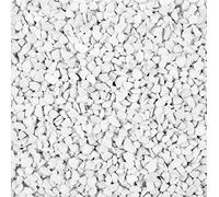EDZARD Gránulos decorativos/Piedras decorativas (2-3 mm), 2 kg, color blanco, impermeable, libre de polvo, en una bolsa sellable