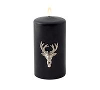 EDZARD juego de 3 alfileres para velas, diseño de alce, color plata, altura de 6 cm, aluminio niquelado, decoración de velas