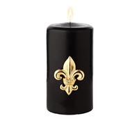 EDZARD juego de 4 alfileres para velas (aluminio niquelado, 6,5 cm), diseño de lirio, color oro