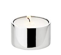 EDZARD Portavelas Franz Juego de 4 (Ø 4 cm, H 2,5 cm), Acero Inoxidable | cazoleta para vela de té encastrable, para la corona de Adviento, decoración de Adviento y navideña, vela eterna