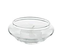 EDZARD Vasos portavelas flotantes Iris Juego de 6 (Ø 8 cm, H 4 cm) | cristal flotante soplado a mano, flota en cuencos, jarrones o fuentes, para bodas y fiestas de jardín